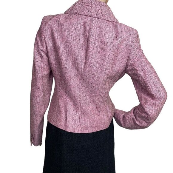 Laundry By Shelli Sega 4 pink tweed blazer jacket - Picture 5 of 8